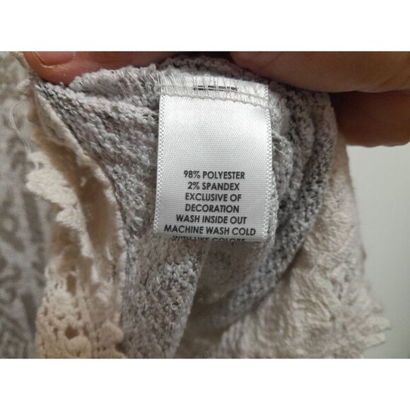 Kim Rogers Turkish Print Lace Accent Sweater Top Size 3X - Picture 7 of 9